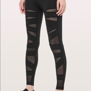 Lululemon full length split sheer leggings